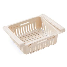 1pc (Max 2.75lb) Kitchen Storage Supplies; Refrigerator Storage Racks; Freezer Storage Racks (color: Light Brown)
