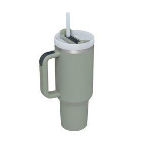 1200ml Stainless Steel Mug Coffee Cup Thermal Travel Car Auto Mugs Thermos 40 Oz Tumbler with Handle Straw Cup Drinkware New In (color: K)