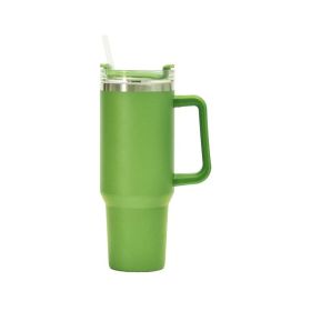 1200ml Stainless Steel Mug Coffee Cup Thermal Travel Car Auto Mugs Thermos 40 Oz Tumbler with Handle Straw Cup Drinkware New In (color: X)