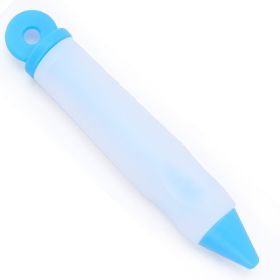 Food Writing Decorating Pen, Nozzle Tool Squeeze Cream Chocolate Cupcakes Piping Icing Cake Dessert Pen Baking Gun (color: Blue)