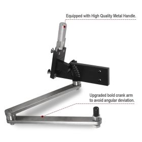 Lawn Mower Blade Sharpener 15°-45° Adjustable Sharpener for Straight and Standard Lawn Mower Blades (color: Black)