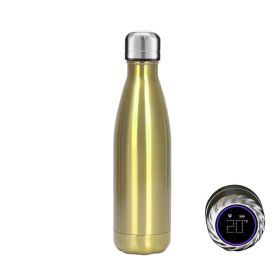 Aquaala UV Water Bottle With Temp Cap (color: GOLD # 5)