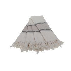Smyrna Turkish Hand / Kitchen Towel 4 pack 23x17in (color: Beige)