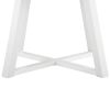 Varna 5-Piece Round Dining Set, Trestle Dining Table with 4 Stylish Chairs